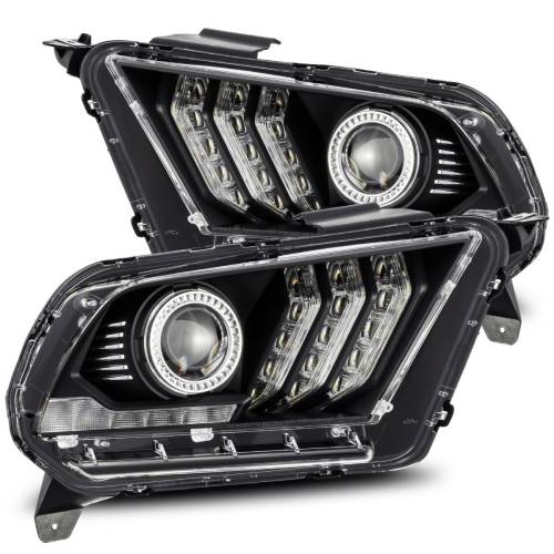 AlphaREX - 880110 | AlphaRex PRO-Series Halogen Projector Headlights For Ford Mustang (2010-2012) | Black