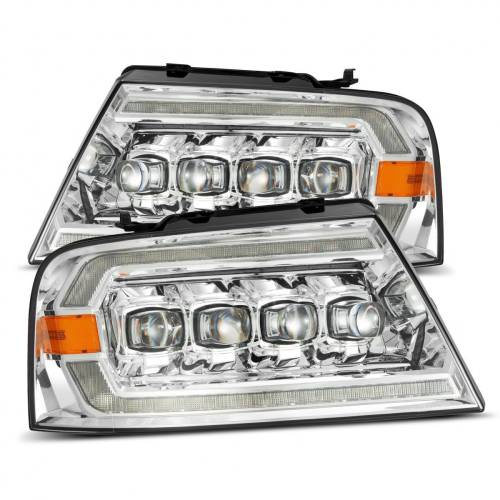 AlphaREX - 880129 | AlphaRex NOVA-Series LED Projector Headlights For Ford F150 (2004-2008) / Lincoln Mark LT (2006-2008) | Chrome