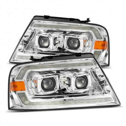 AlphaREX - 880132 | AlphaRex LUXX-Series LED Projector Headlights For Ford F150 (2004-2008) / Lincoln Mark LT (2004-2008) | Chrome