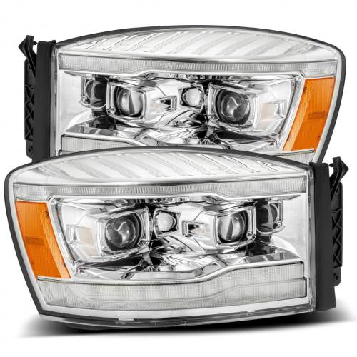 AlphaREX - 880534 | AlphaRex LUXX-Series LED Projector Headlights For Dodge Ram 1500 / 2500 / 3500 (2006-2008) | Chrome