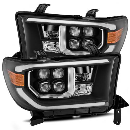 AlphaREX - 880774 | AlphaRex NOVA-Series LED Projector Headlights For Toyota Tundra (2007-2013) / Toyota Sequoia (2008-2017) | With Level Adjuster | Black