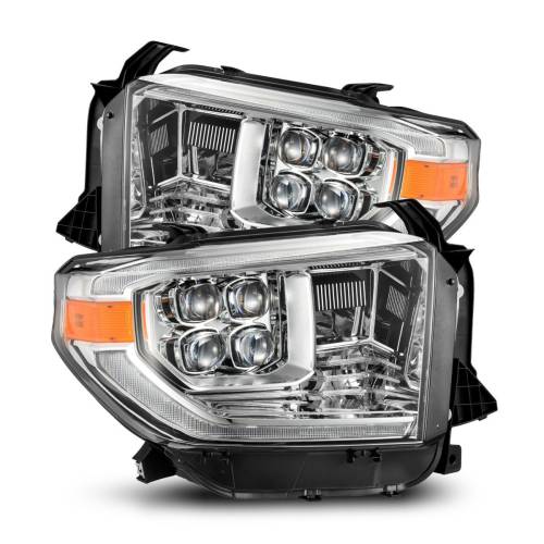 AlphaREX - 880831 | AlphaRex MK II NOVA-Series LED Projector Headlights Toyota Tundra (2014-2021) | DRL (White/Amber) | Chrome