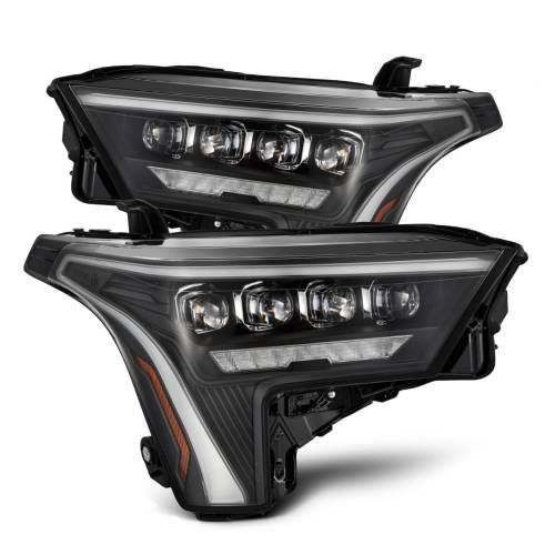 AlphaREX - 880872 | AlphaRex NOVA-Series LED Projector Headlights For Toyota Tundra/Sequoia (2022-2024) | Amber DRL | Black