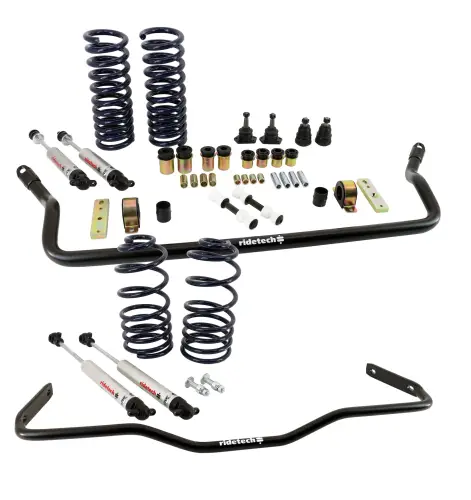 Ridetech - 11245010 | Ridetech StreetGRIP Suspension System For Gm-A Body | Small Block | Including Ball Joints & Bushings | HQ Series Shocks