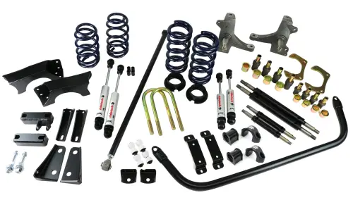 Ridetech - 11345110 | Ridetech StreetGrip System For Chevrolet C10 | With Big Block | Including Control Arm Bushing Kit | HQ Series Shocks