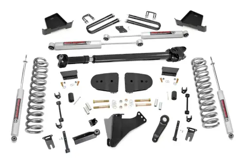 Rough Country - 41730 | Rough Country 6 Inch Lift Kit (2023-2024 F250, F350 Super Duty 4WD | Gas Engine with Factory Rear Overload Springs