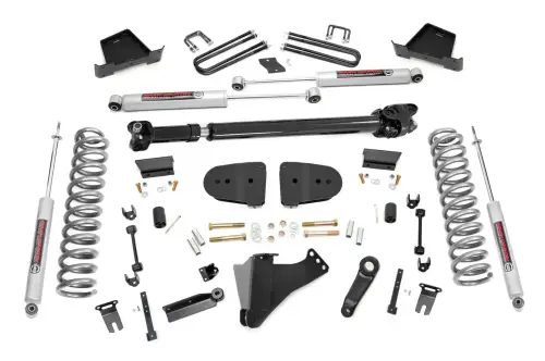 Rough Country - 41930 | Rough Country 6 Inch Lift Kit (2023-2024 F250, F350 Super Duty 4WD | Gas Engine NO Factory Rear Overload Springs