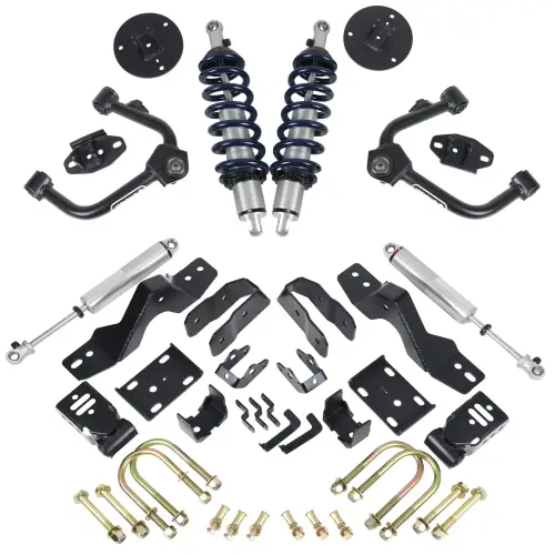 Ridetech - 11720115 | Ridetech Ridetech lowering system (2019-2025 Silverado, Sierra 1500 4WD | Axle Type Group A)