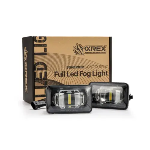 AlphaREX - 210009 | Alpharex DoubleTap Dual Color LED Projector Fog Lights For Ford F150 (2015-2020) / F250/F350/F450/F550 Super Duty (2017-2022) | No Bezel | White/Amber