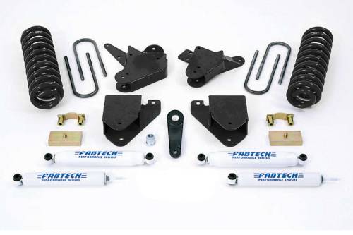 Fabtech Motorsports - FTSK2097 | Fabtech 6 Inch Basic System With Performance Shocks (1999-2000 F250, F350 Super Duty 2WD Gas and 6.0 Diesel)