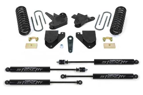 Fabtech Motorsports - FTSK2097M | Fabtech 6 Inch Basic System With Stealth Shocks (1999-2000 F250, F350 Super Duty 2WD Gas and 6.0 Diesel)