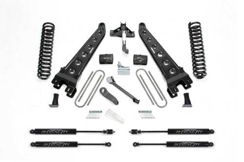 Fabtech Motorsports - FTSK2119M | Fabtech 6 Inch Radius Arm System With Coils and Stealth Shocks (2008-2016 F250 Super Duty 4WD)