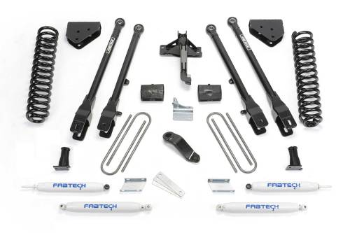 Fabtech Motorsports - FTSK2120 | Fabtech 6 Inch 4 Link System With Coils and Performance Shocks (2008-2016 F250 Super Duty 4WD)