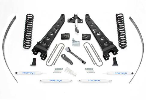 Fabtech Motorsports - FTSK2123 | Fabtech 8 Inch Radius Arm System With Coils and Performance Shocks (2008-2016 F250 Super Duty 4WD without Factory Overload)