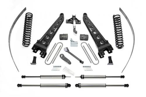 Fabtech Motorsports - FTSK2123DL | Fabtech 8 Inch Radius Arm System With Coils and DLSS Shocks (2008-2016 F250 Super Duty 4WD without Factory Overload)
