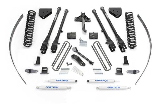 Fabtech Motorsports - FTSK2125 | Fabtech 8 Inch 4 Link System With Coils and Performance Shocks (2008-2016 F250 Super Duty 4WD without Factory Overload)