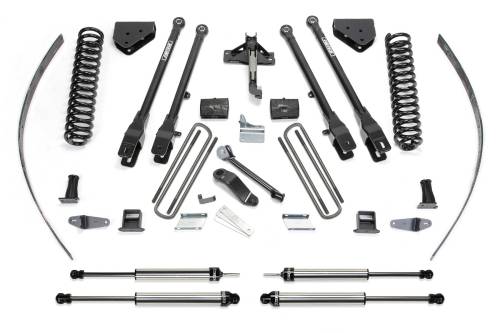 Fabtech Motorsports - FTSK2125DL | Fabtech 8 Inch 4 Link System With Coils and DLSS Shocks (2008-2016 F250 Super Duty 4WD without Factory Overload)