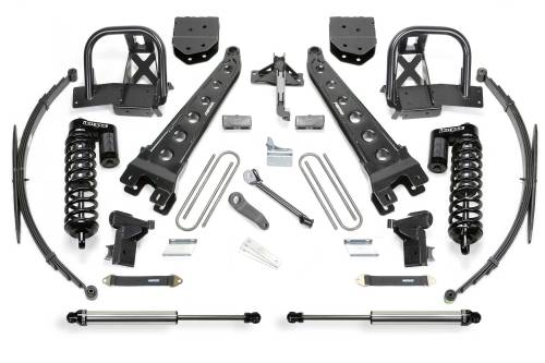 Fabtech Motorsports - FTSK2153DL | Fabtech 10 Inch Radius Arm System With DLSS 4.0 Coilovers and Rear Shocks DLSS (2011-2016 F350 Super Duty 4WD)