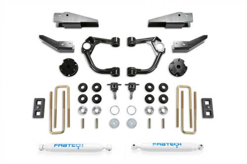 Fabtech Motorsports - FTSK2323 | Fabtech 3.5 Inch BJ UCA System With Performance Shocks (2019-2023 Ranger 4WD with Intrusion Beam Kit)