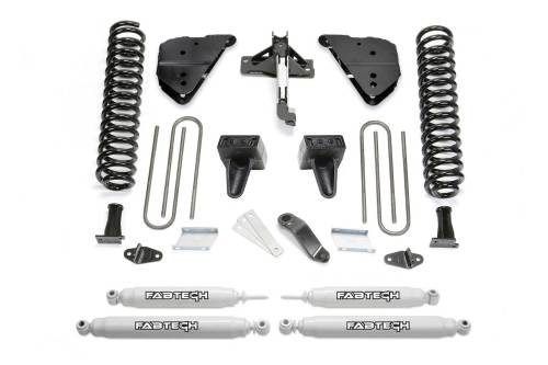 Fabtech Motorsports - FTSK2412 | Fabtech 6 Inch Basic System With Performance Shocks (2023-2024 F250, F350 Super Duty 4WD Diesel)