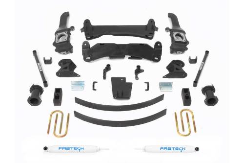 Fabtech Motorsports - FTSK7019 | Fabtech 6 Inch Lift System With Performance Shocks For Toyota Tacoma 2WD/4WD (2005-2014) | 6 Lug