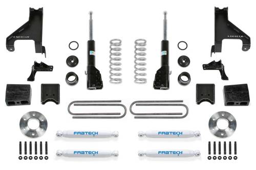 Fabtech Motorsports - FTSK9003 | Fabtech 1.5 Inch Coil Assist Kit With B4 Bilstein and Auxiliary Performance Shock Kit (2015-2021 Sprinter 2500 4WD)
