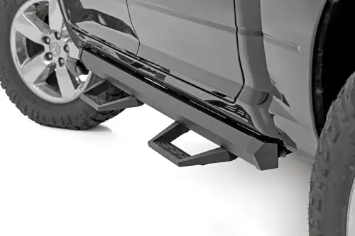 Rough Country - 31015 | Rough Country SRL2 Adjustable Aluminum Step (2009-2018 Ram 1500 2WD/4WD | 2010-2018 Ram 2500, 3500 2WD/4WD | Crew Cab)