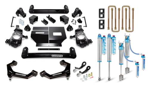 Cognito Motorsports - 510-P1179 | Cognito 4 Inch Elite Lift Kit with King 2.5 Reservoir Shocks (2020-2024 Silverado/Sierra 2500/3500 2WD/4WD)