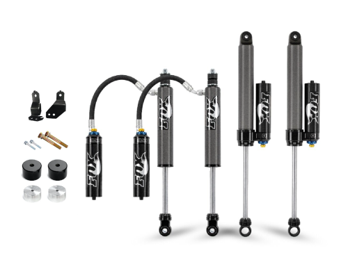 Cognito Motorsports - 220-P1233 | Cognito 2 Inch Suspension Leveling Kit with Fox 2.5 Reservoir Shocks (2017-2024 F250, F350 Super Duty 4WD)
