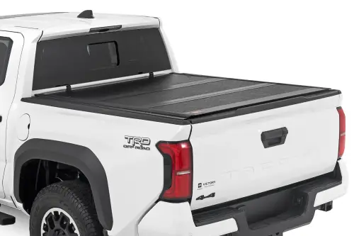 Rough Country - 47415551B | Rough Country Hard Low Profile Bed Cover (2024-2025 Tacoma 2WD/4WD | 5' Bed)