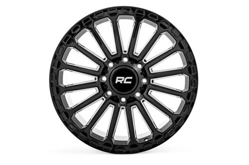 Rough Country - 97201812 | Rough Country 97 Series Wheel | One-Piece / Gloss Black / 20x10 / 6x5.5 / -18mm