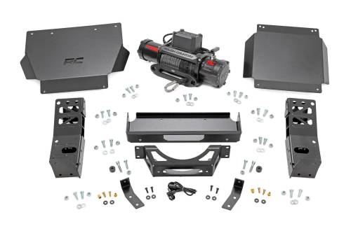 Rough Country - 72012 | Rough Country Hidden Winch Mount with PRO9500S Winch Toyota Tacoma 2WD/4WD (2024-2025)