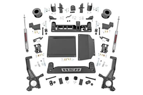Rough Country - 71230_A | Rough Country 6 Inch Lift Kit For Toyota Tundra 2WD/4WD | Without Auto Adjusting Headlights, Strut Spacers With N3 Rear Shocks