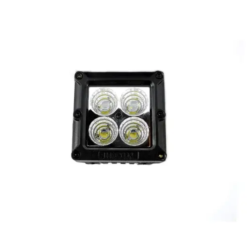 Recon Truck Accessories - 264511CLF | Recon 1900 Lumen 3" Square LED 25° Flood Light 4 5-Watt Square CREE XTE Square