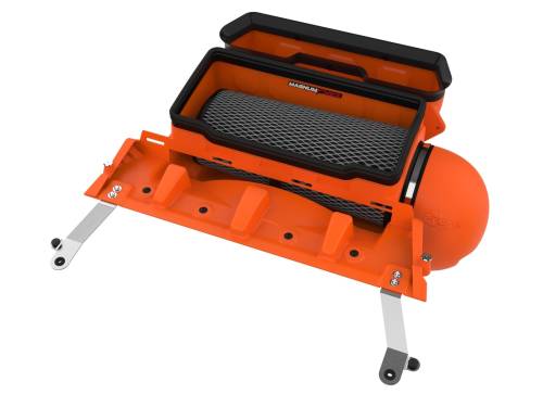 aFe Power - 54-13072KN | AFE Power Magnum Force Stage-2 Cold Air Intake System Orange w/ Black Pro 5R Filter 2021-2024 Ram 1500 TRX V8-6.2L (sc)