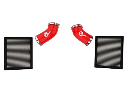 aFe Power - 55-10019DR | AFE Power Super Stock Induction System Red w/ Pro DRY S Filter 2022-2024 Tundra V6-3.4L (tt)