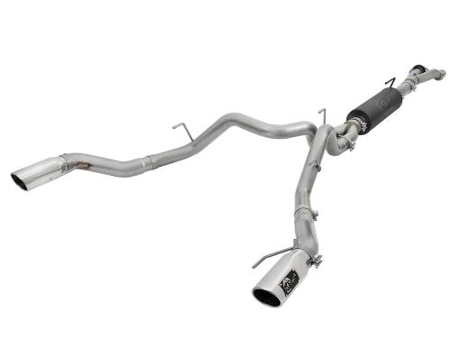 aFe Power - 49-33094-P | AFE Power Rebel Series Cat-Back Exhaust System w/ Polished Tip (2017-2019 F150 Pickup V6-3.5L tt)
