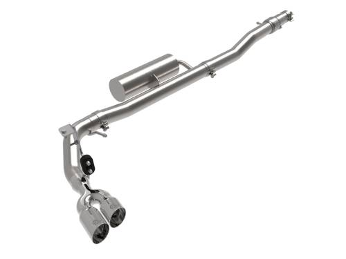 aFe Power - 49-33119-P | AFE Power Rebel Series 3 IN 304 Stainless Steel Cat-Back Exhaust System w/ Polished Tips (2019-2023 Ranger L4-2.3L t)
