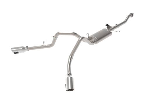 aFe Power - 49-33123-P | AFE Power Gemini XV 3 IN 304 Stainless Steel Cat-Back Exhaust System w/ Cut-Out Polished (2015-2020 F150 Pickup V6-2.7L/3.5L tt/V8-5.0L)