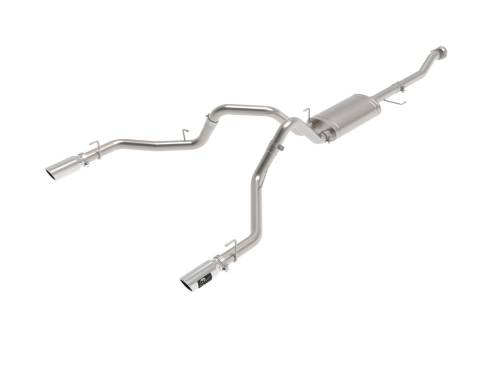 aFe Power - 49-33127-P | AFE Power Vulcan Series 3 IN 304 Stainless Steel Cat-Back Exhaust System w/ Polished Tip (2021-2024 F150 Pickup V6-2.7L/3.5L tt/V8-5.0L)