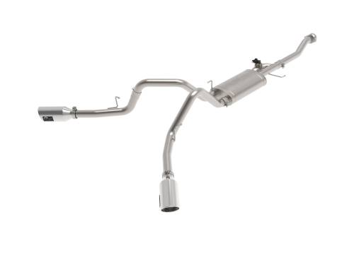 aFe Power - 49-33129-P | AFE Power Gemini XV 3 IN 304 Stainless Steel Cat-Back Exhaust System w/ Cut-Out Polished (2021-2024 F150 Pickup V6-2.7L/3.5L tt/V8-5.0L)