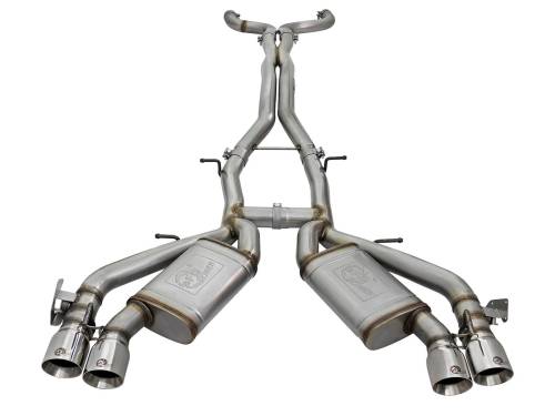 aFe Power - 49-34069-P | AFE Power MACH Force-Xp 3 IN 304 Stainless Steel Cat-Back Exhaust System w/Polished Tip (2016-2024 Camaro SS V8-6.2L sc)