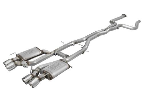 aFe Power - 49-34078-P | AFE Power MACH Force-Xp 3 IN 304 Stainless Steel Cat-Back Exhaust System w/ Polished Tip (2016-2019 ATS-V V6-3.6L tt)