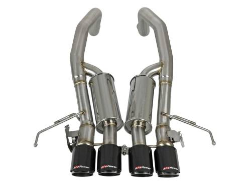 aFe Power - 49-34082-1C | AFE Power MACH Force-Xp 304 Stainless Steel Axle-Back Exhaust System w/ Carbon Fiber Tips (2015-2019 Corvette C7 V8-6.2L sc)