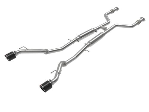 aFe Power - 49-36138-C | AFE Power Takeda 2-1/2 IN 304 Stainless Steel Cat-Back Exhaust System w/ Carbon Fiber Tips (2023-2024 Z V6-3.0L tt)