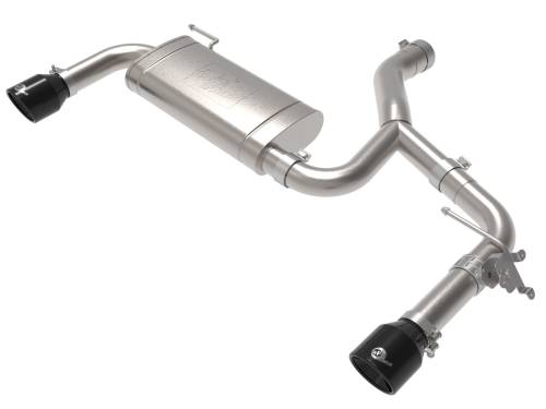 aFe Power - 49-36349-B | AFE Power MACH Force-Xp 3 to 2-1/2 IN Stainless Steel Axle-Back Exhaust w/Black Tip (2015-2021 X1 F48 L4-2.0L t)