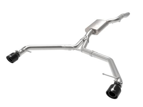 aFe Power - 49-36437-B | AFE Power MACH Force-Xp 3 to 2-1/2 IN Stainless Steel Axle-Back Exhaust w/Black Tip (2013-2016 Allroad L4-2.0L t)
