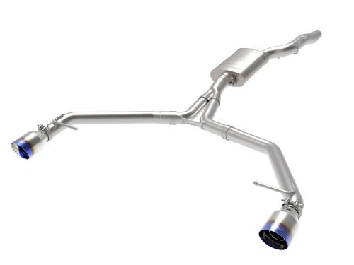 aFe Power - 49-36437-L | AFE Power MACH Force-Xp 3 to 2-1/2 IN Stainless Steel Axle-Back Exhaust w/ Blue Flame Tip (2013-2016 Allroad L4-2.0L t)