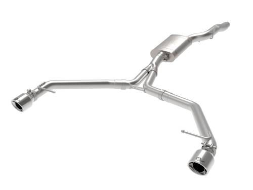 aFe Power - 49-36437-P | AFE Power MACH Force-Xp 3 to 2-1/2 IN Stainless Steel Axle-Back Exhaust w/Polished Tip (2013-2016 Allroad L4-2.0L t)