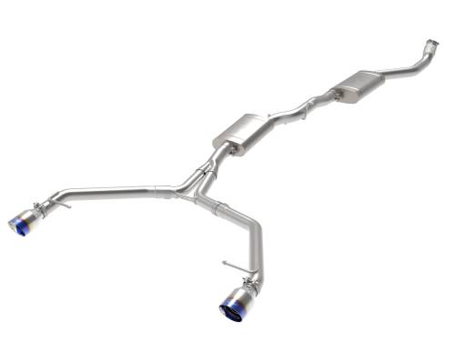 aFe Power - 49-36438-L | AFE Power MACH Force-Xp 3 to 2-1/2 IN Stainless Steel Cat-Back Exhaust w/ Blue Flame Tip (2013-2016 Allroad L4-2.0L t)